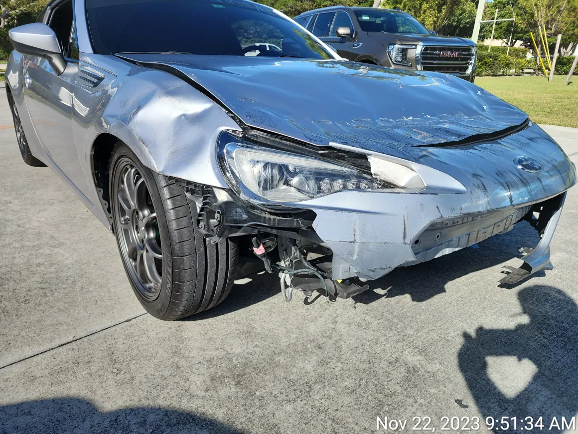 Subaru BRZ before repair